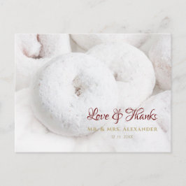 Poedersuiker Donut Bruiloft Briefkaart