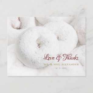 Poedersuiker Donut Bruiloft Briefkaart