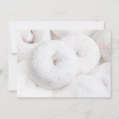 Poedersuiker Donut Bruiloft Kaart (Achterkant)