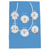 Poedersuiker Donuts Aangepaste Kerstmis Medium Cadeauzakje (Voorkant)
