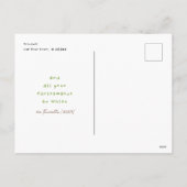 Poedersuiker Donuts boom Kerstmis Feestdagenkaart (Achterkant)