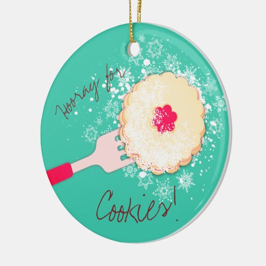 Poedersuiker jam koekje kerst ornament (Links)