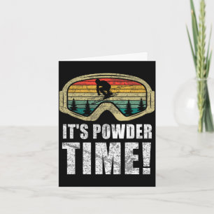 Poedertijden grap skisport sneeuw freestyle winter kaart