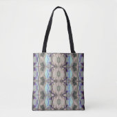 Poederzacht Paarse, groene & Blauwe Abstract Tote Bag (Voorkant)