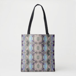 Poederzacht Paarse, groene & Blauwe Abstract Tote Bag