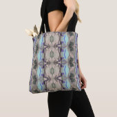 Poederzacht Paarse, groene & Blauwe Abstract Tote Bag (Dichtbij)