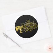 poedis_geel ronde sticker (Envelop)