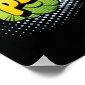 Poef! Magische Pop Art Comic Explosion Poster (Hoek)