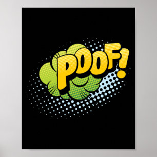 Poef! Magische Pop Art Comic Explosion Poster