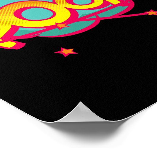 Poef! Speelse Pop Art Comic Surprise Poster (Hoek)