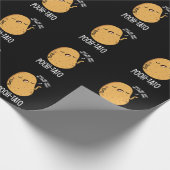 Poeh-tato Funny Potato Pun Dark BG Cadeaupapier (Hoek)