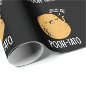Poeh-tato Funny Potato Pun Dark BG Cadeaupapier (Rol Hoek)
