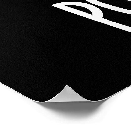 Poeh-tato Funny Potato Pun Dark BG Poster (Hoek)