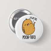 Poeh-tato Funny Potato Pun Ronde Button 5,7 Cm (Voorkant /achterkant)