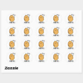 Poeh-tato Funny Potato Pun Ronde Sticker (Vel)