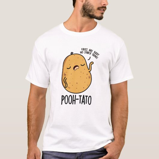Poeh-tato Funny Potato Pun T-shirt (Voorkant)