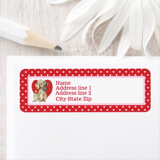 poel- en rode harten etiket (Insitu)