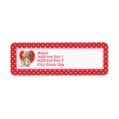 poel- en rode harten etiket (Voorkant)