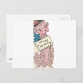  poel Happy Birthday Briefkaart (Voorkant / Achterkant)