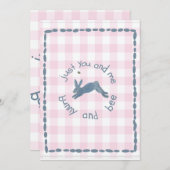 Poem Bunny Bee Bunnies Bees Baby Kaart (Voorkant / Achterkant)