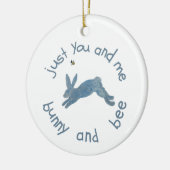 Poem Bunny Bee Bunnies Bees Baby Keramisch Ornament (Links)