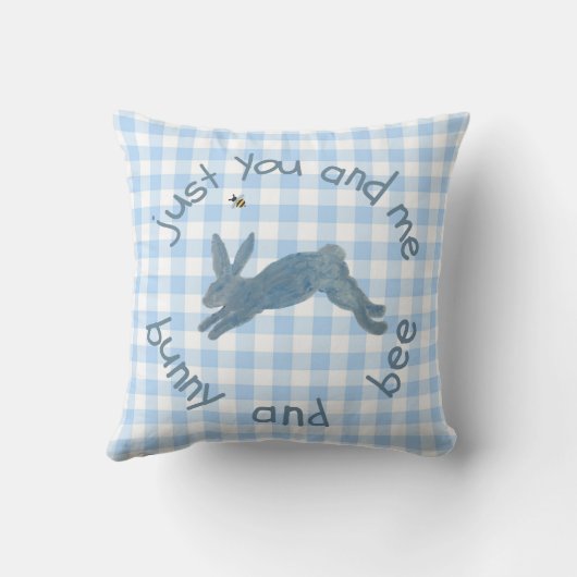 Poem Bunny Bee Bunnies Bees Baby  Kussen (Achterkant)