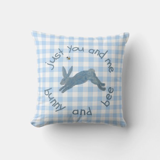 Poem Bunny Bee Bunnies Bees Baby  Kussen (Voorkant)