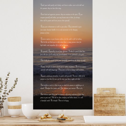 POEM DESIDERATA POSTER (Keuken)
