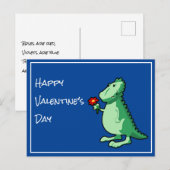 Poem en Dinosaur Valentijnsdag Feestdagenkaart (Voorkant / Achterkant)