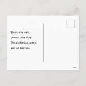 Poem en Dinosaur Valentijnsdag Feestdagenkaart (Achterkant)