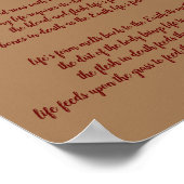 Poem Flesh en bot van mij Poster (Hoek)