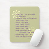 Poem for New Parents Mousepad Muismat (Met muis)