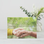 Poem Grandmother Grandma Grandchild Inspirational  (Staand voorkant)