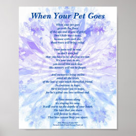 Poem: Male Pet Verlies Sympathie PB Poster Matte