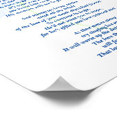 Poem: Manale Pet Loss Sympathie FL Poster Matte (Hoek)