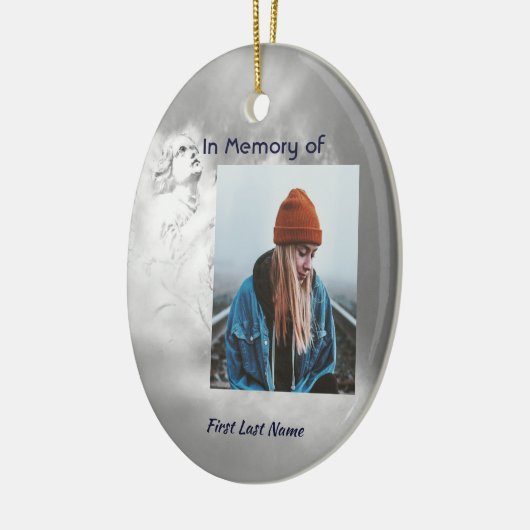  Poem Memorial Keepsake Angel Sky Clouds  Keramisch Ornament (Links)