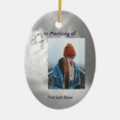  Poem Memorial Keepsake Angel Sky Clouds  Keramisch Ornament (Voorkant)