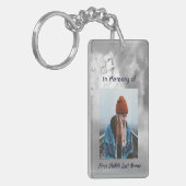  Poem Memorial Keepsake Angel Sky Clouds  Sleutelhanger (Voorkant Links)