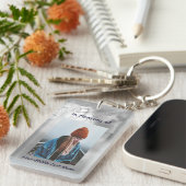  Poem Memorial Keepsake Angel Sky Clouds  Sleutelhanger (Voorkant Rechts)