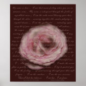 Poem "Mijn naam is liefde" Floral Print (Voorkant)