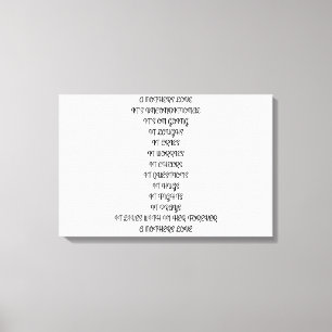 POEM,MOEDER,LOVE,KIND,ONVOORWAARDELIJK,GEZIN CANVAS AFDRUK