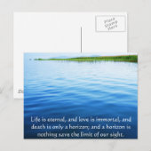 Poem Over Dood - Inspirerend Rooiende Citaat Briefkaart (Voorkant / Achterkant)