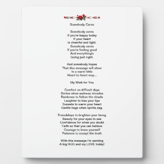 Poem Plaque Fotoplaat