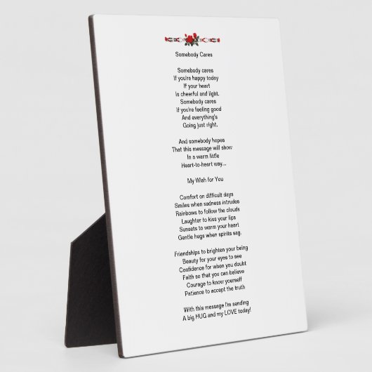 Poem Plaque Fotoplaat (Zijkant)