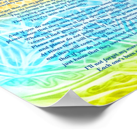 Poem: speciale leden van huisdieren, matte van Pos Poster (Hoek)