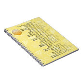 Poem The Rising Sun door John Donne Notitieboek (Rechterzijde)