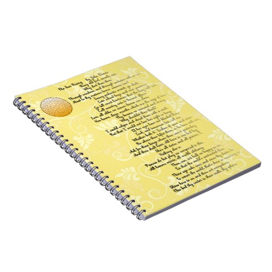 Poem The Rising Sun door John Donne Notitieboek (Rechterzijde)