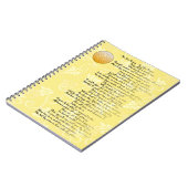 Poem The Rising Sun door John Donne Notitieboek (Linkerzijde)