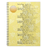 Poem The Rising Sun door John Donne Notitieboek (Voorkant)