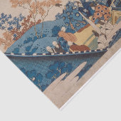 Poem van Teishin Kō (Fujiwara no Tadahira) Tissuepapier (Detail)